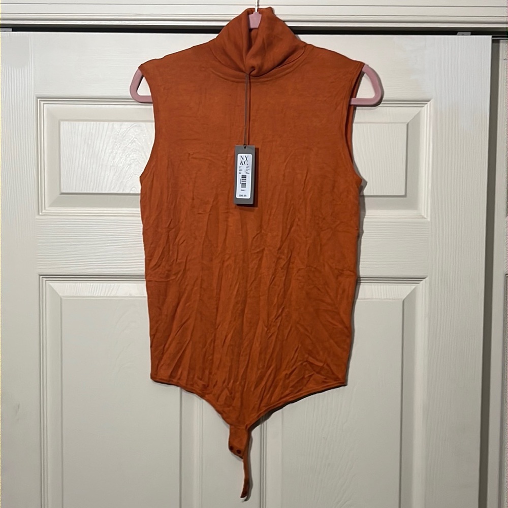 NY&C SleevelessTurtleneck Bodysuit.  Size-S.  NWT.